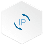 Icons related to flexible IP address changes